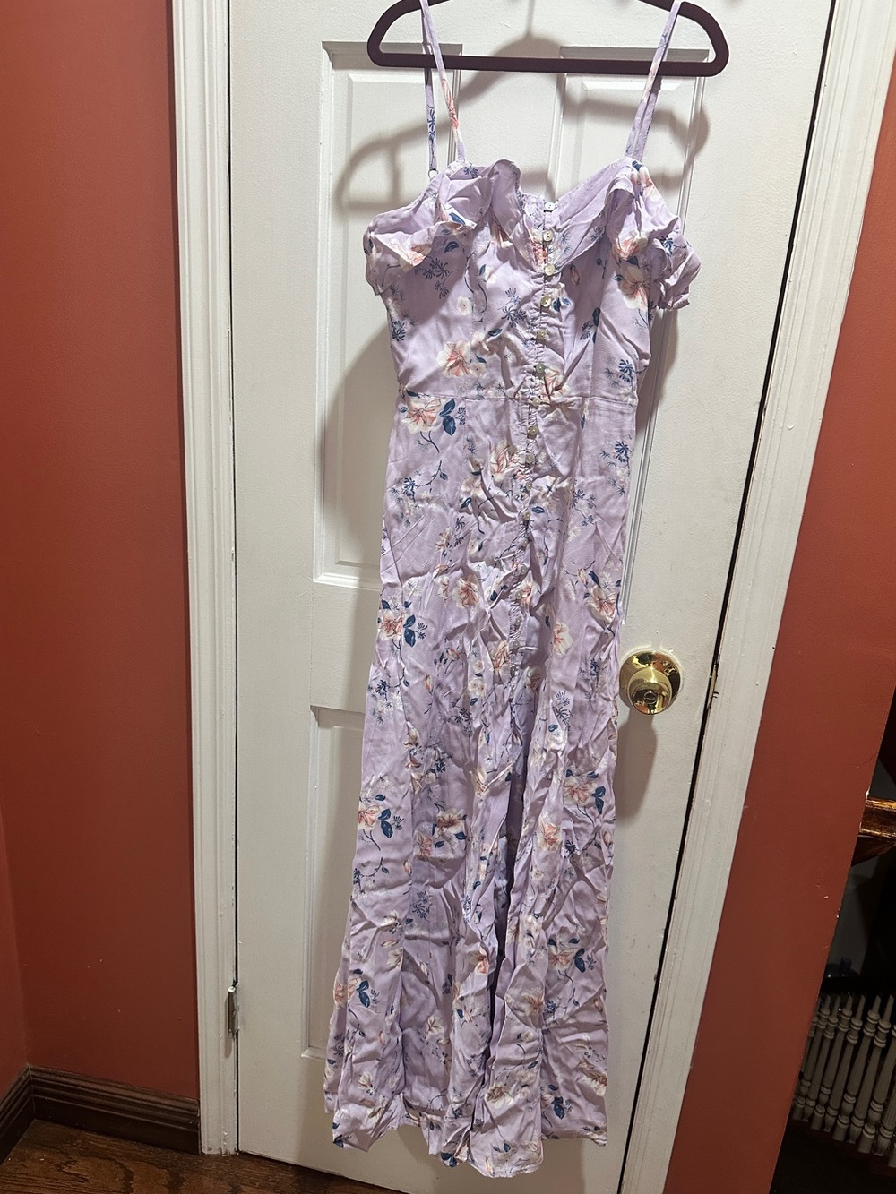 Lilac Floral Women’s Maxi Dress